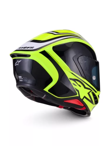 Alpinestars Supertech R7 bukósisak - Zeal - Yellow Fluo/Black/White