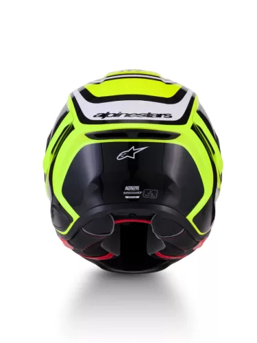 Alpinestars Supertech R7 bukósisak - Zeal - Yellow Fluo/Black/White