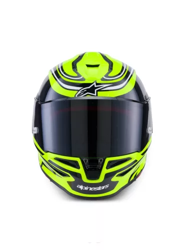 Alpinestars Supertech R7 bukósisak - Zeal - Yellow Fluo/Black/White