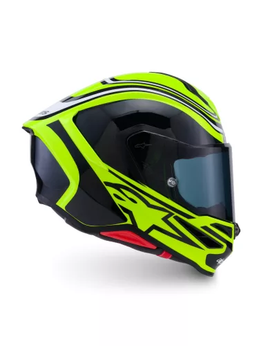 Alpinestars Supertech R7 bukósisak - Zeal - Yellow Fluo/Black/White