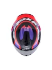 Alpinestars Supertech R7 bukósisak - Lumen - Black/Purple/Red Fluo/White