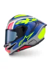 Alpinestars Supertech R7 bukósisak - Lumen - Silver/Black/Pink/Yellow Fluo