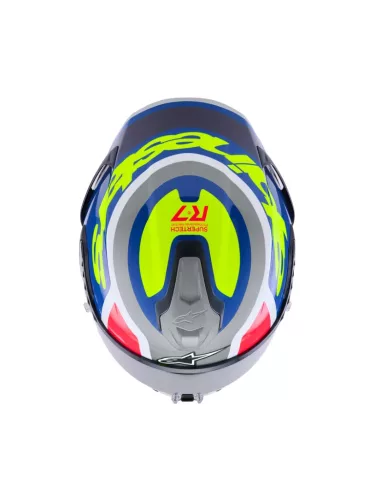 Alpinestars Supertech R7 bukósisak - Lumen - Silver/Black/Pink/Yellow Fluo