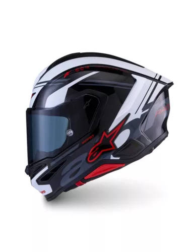 Alpinestars Supertech R7 bukósisak - Core - White/Black/Red