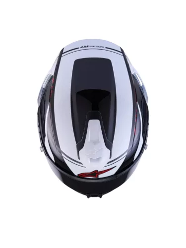 Alpinestars Supertech R7 bukósisak - Core - White/Black/Red