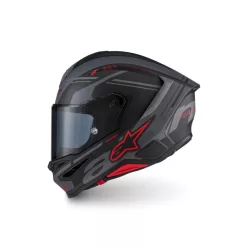   Alpinestars Supertech R7 bukósisak - Core - Matt Black/Grey/Red