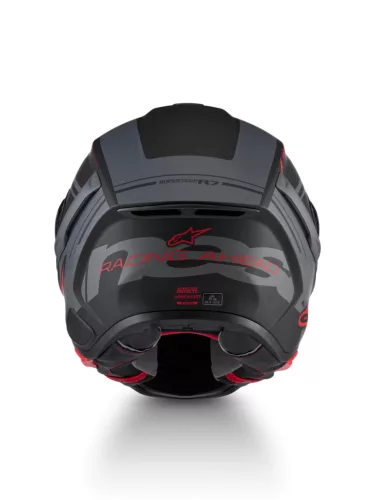 Alpinestars Supertech R7 bukósisak - Core - Matt Black/Grey/Red