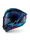 Alpinestars Supertech R7 bukósisak - Kinetis - Black/Blue/Pink Fluo/White