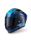 Alpinestars Supertech R7 bukósisak - Kinetis - Black/Blue/Pink Fluo/White