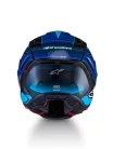 Alpinestars Supertech R7 bukósisak - Kinetis - Black/Blue/Pink Fluo/White