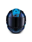 Alpinestars Supertech R7 bukósisak - Kinetis - Black/Blue/Pink Fluo/White