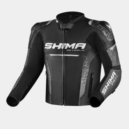 SHIMA STR 2.0 motoros bőrkabát | Black