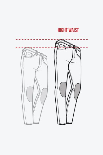 PMJ Sara Női motoros farmernadrág | Kék