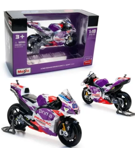 MotoGP Ducati Desmomedici GP22 #89 (2022) makett motor - Jorge Martin - Maisto - 1:18