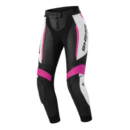 Shima MIURA 2.0 női motoros bőrnadrág | Black/white/pink