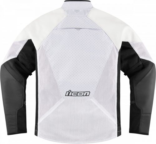 Icon motoros kabát MESH AF LEATHER JACKET - FEHÉR