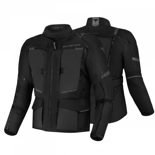 Shima HERO 2.0 Férfi textil kabát | Fekete