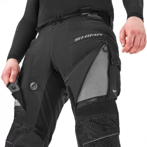 SHIMA TRACKER Férfi textil motoros nadrág | Fekete
