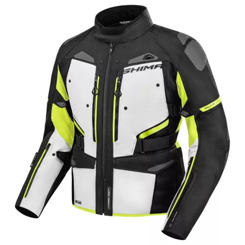 Shima DUNE Férfi textil kabát | Fekete/Fluo sárga
