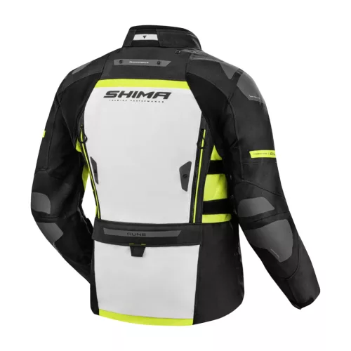 Shima DUNE Férfi textil kabát | Fekete/Fluo sárga