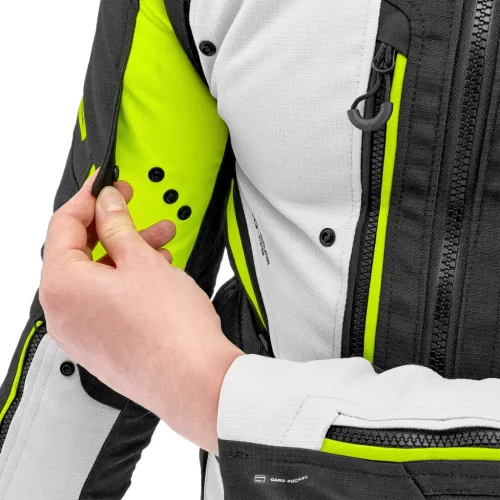 Shima DUNE Férfi textil kabát | Fekete/Fluo sárga