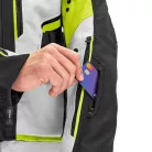 Shima DUNE Férfi textil kabát | Fekete/Fluo sárga