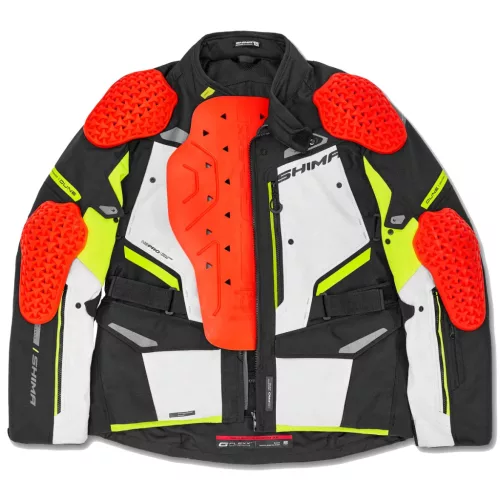 Shima DUNE Férfi textil kabát | Fekete/Fluo sárga