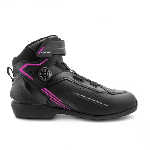 SHIMA ENZO LADY AIR Női motoros cipő | Black/Pink
