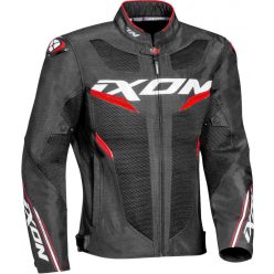 Ixon Draco férfi motoros textilkabát - FEKETE/PIROS