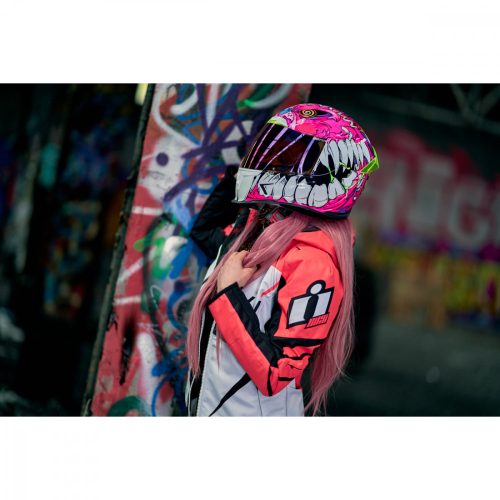 Icon női motoros kabát AIRFORM RETRO - SALMON