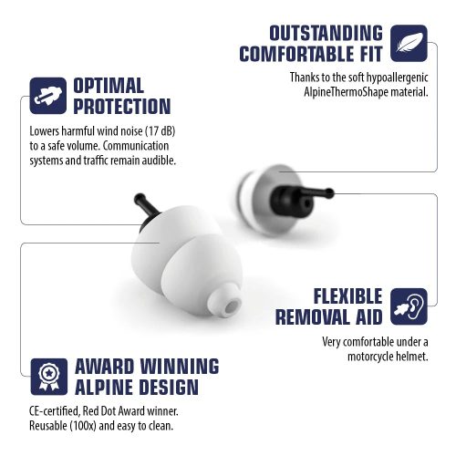 Alpine MotoSafe Tour - Szűrős füldugó motorosoknak