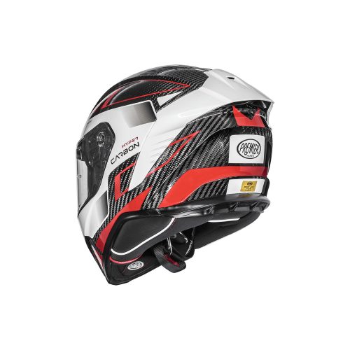 PREMIER HELMETS Hyper Carbon TK92 bukósisak | carbon-piros-fehér