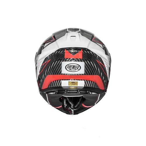PREMIER HELMETS Hyper Carbon TK92 bukósisak | carbon-piros-fehér