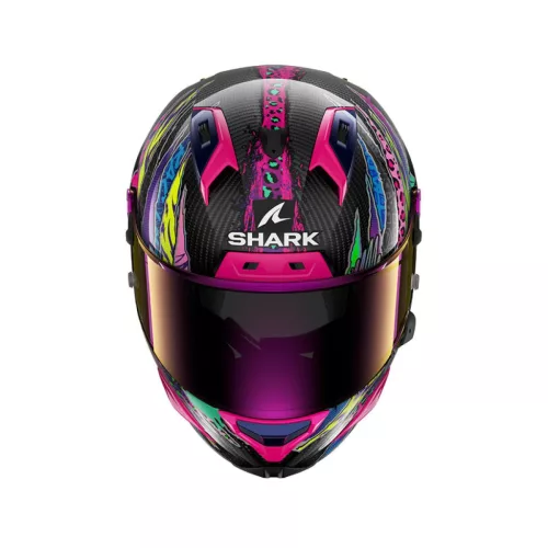 SHARK AERON FAWN BUKÓSISAK | Karbon/Rózsaszín/Sárga