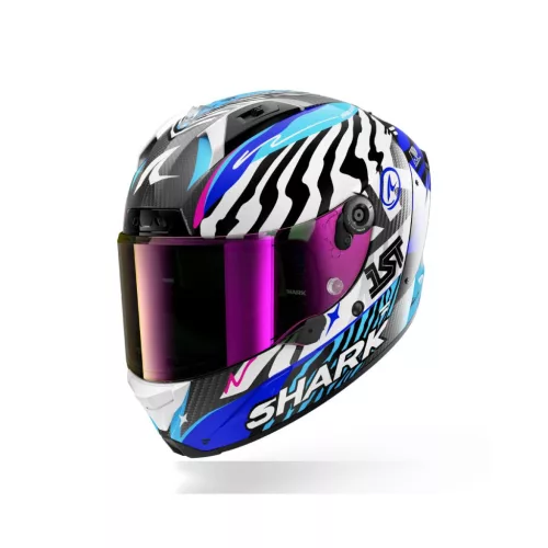 SHARK AERON SPEED-FANCY BUKÓSISAK | Karbon/Fehér/Kék