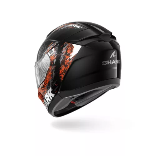 Shark bukósisak Ridill 2 - SPEED-VIB - HE1114EKAO - Fekete/Narancs