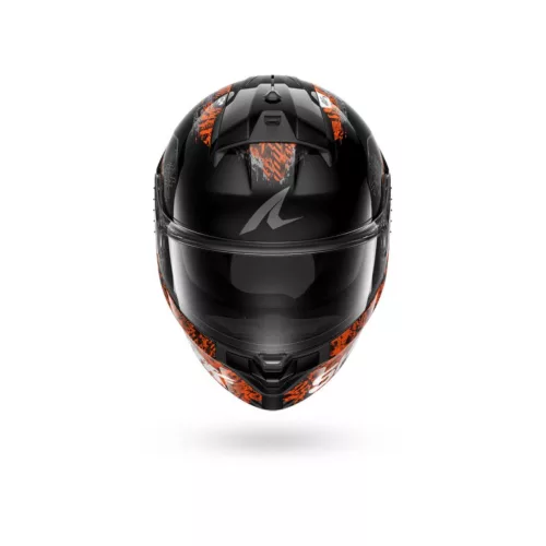 Shark bukósisak Ridill 2 - SPEED-VIB - HE1114EKAO - Fekete/Narancs