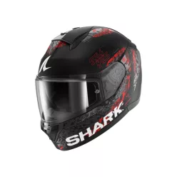   Shark bukósisak Ridill 2 - SPEED-VIB MAT - HE1115EKAR - Fekete/Sötétszürke/Piros