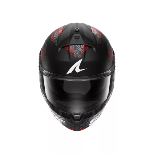 Shark bukósisak Ridill 2 - SPEED-VIB MAT - HE1115EKAR - Fekete/Sötétszürke/Piros