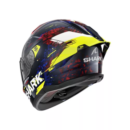 Shark Skwal CUP | SPEED-VIB bukósisak | Kék/Piros/Fluo sárga