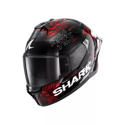 Shark Skwal CUP | SPEED-VIB bukósisak | Fekete/Piros/Ezüst