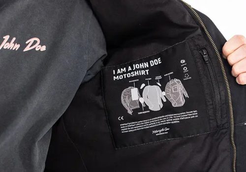 JOHN DOE Maverick motoros kabát | Black