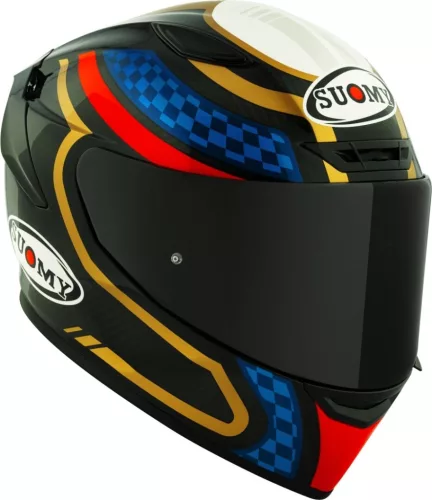 SUOMY TX PRO Emblem bukósisak | Carbon/blue/gold/red