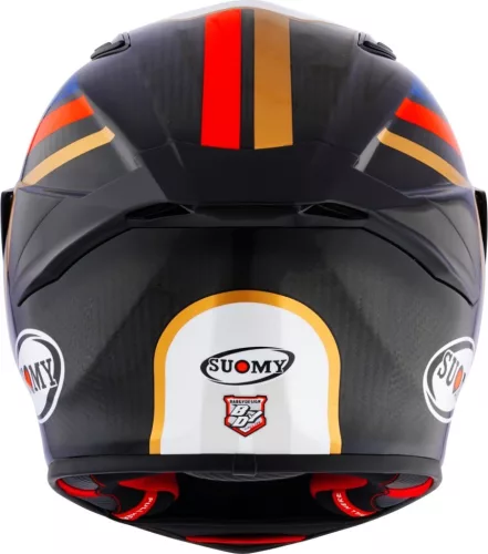 SUOMY TX PRO Emblem bukósisak | Carbon/blue/gold/red