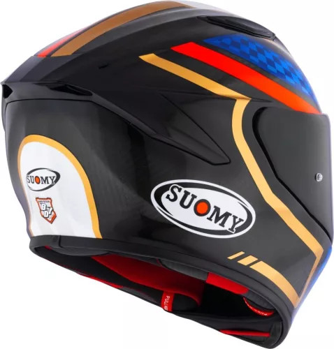 SUOMY TX PRO Emblem bukósisak | Carbon/blue/gold/red