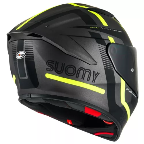 SUOMY Track-1 Ninety Seven matt bukósisak | fekete-szürke-neon