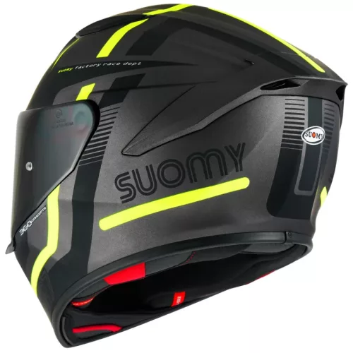 SUOMY Track-1 Ninety Seven matt bukósisak | fekete-szürke-neon