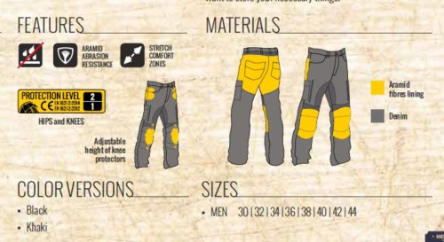 Trilobite férfi motoros farmer Acid Scrambler men DOUBLELAYER  / CE AAA black