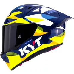 KYT R1R Diamond bukósisak | Blue/Yellow