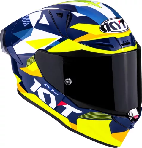 KYT R1R Diamond bukósisak | Blue/Yellow